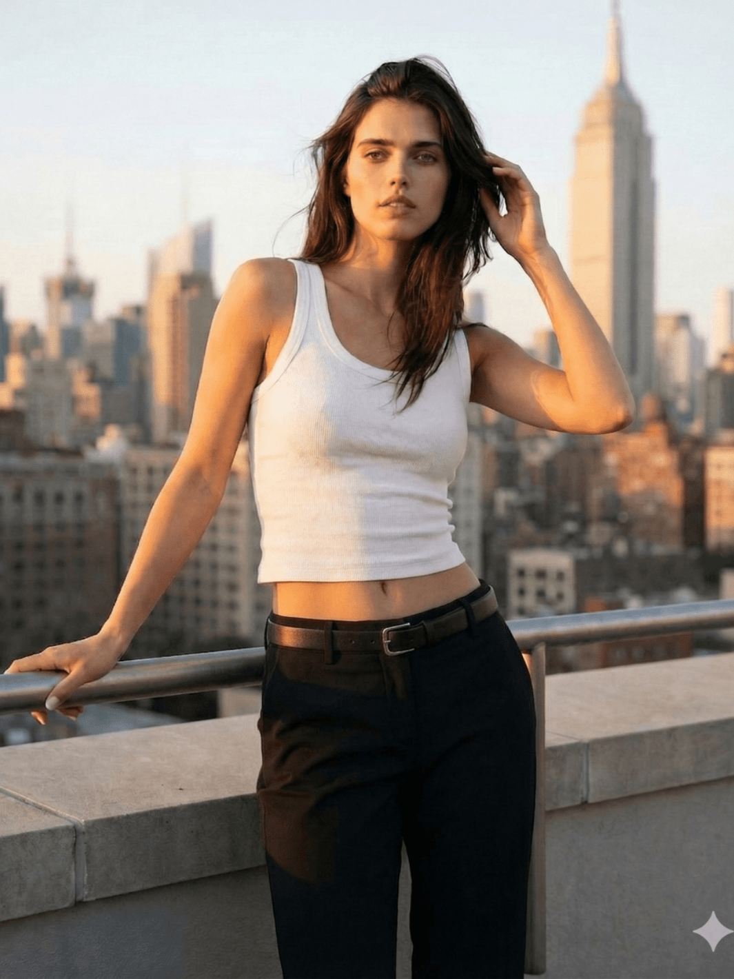 Cropped Classic Ribbed Tank