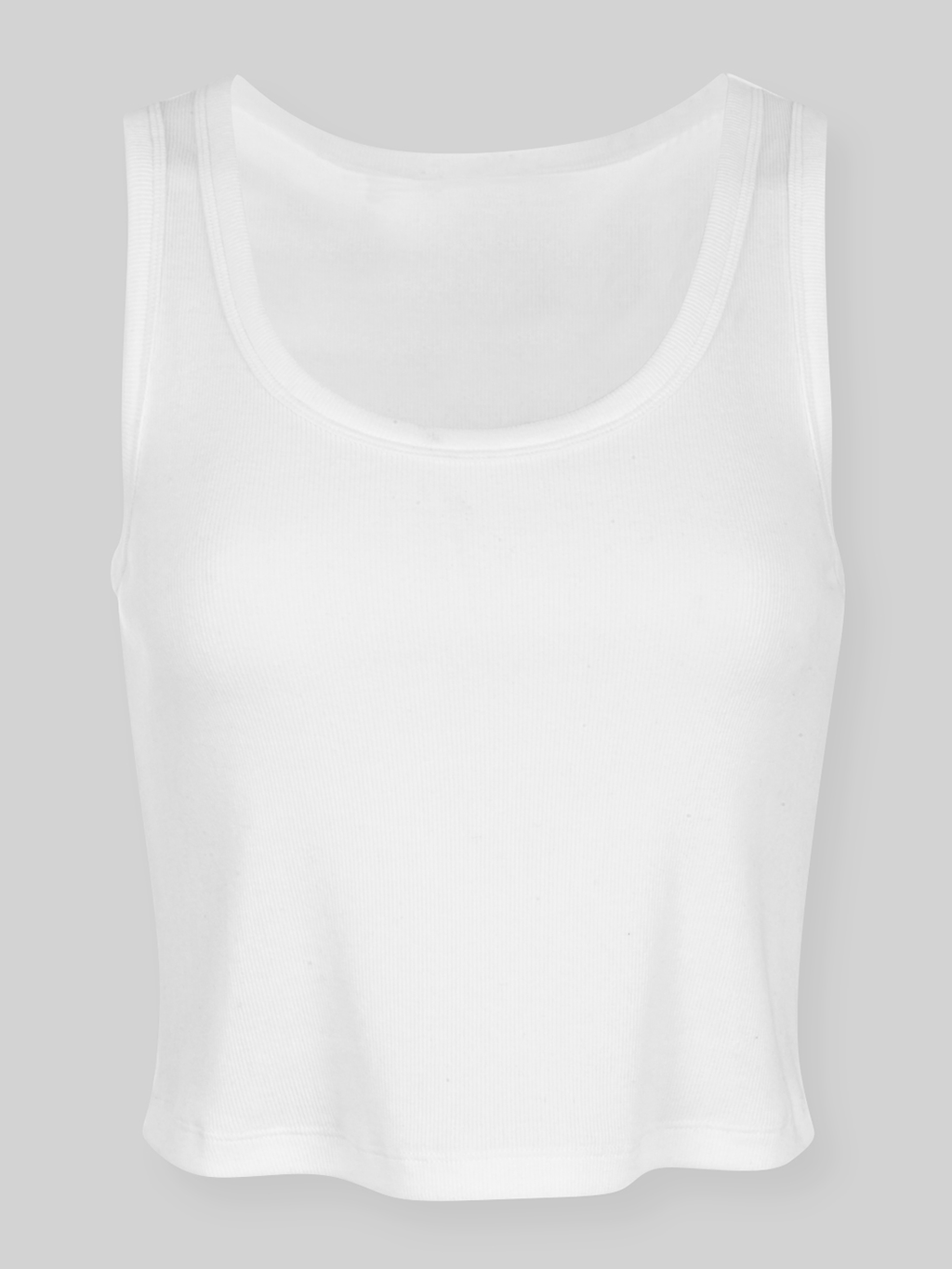 Cropped Classic Ribbed Tank